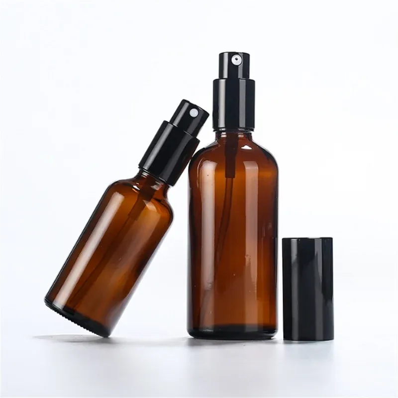 Vaporisateur rechargeable en verre ambré 30 ml, 50 ml et 100 ml 6