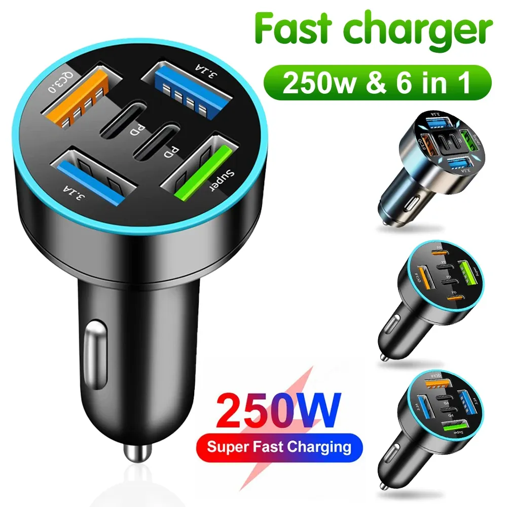 Chargeur de voiture premium en vue détaillée