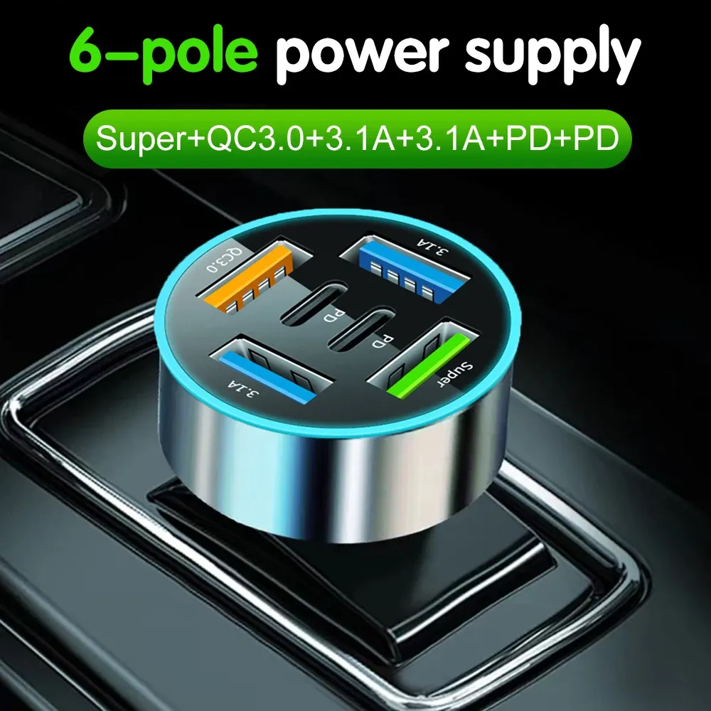 Charge rapide de smartphone en voiture