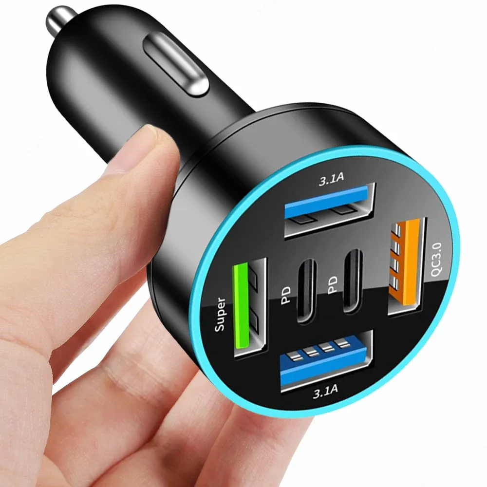 Chargeur de voiture, vue de profil