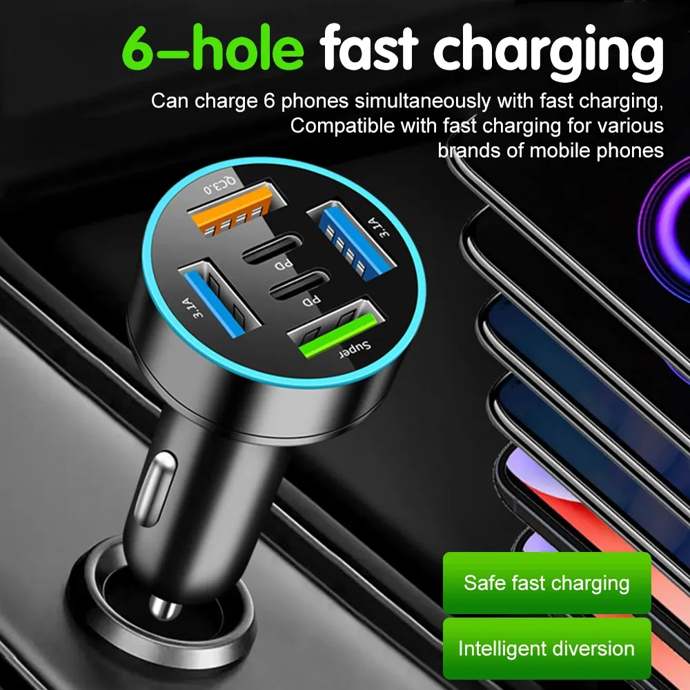 Chargeur de voiture en situation de conduite
