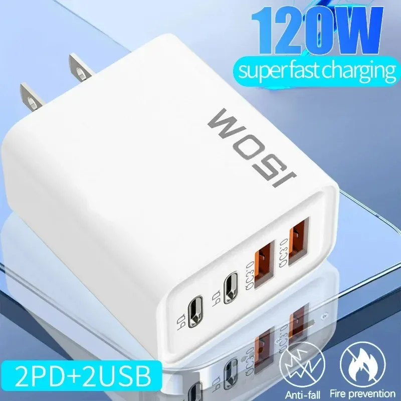 Chargeur multiport USB-C à quatre ports, vue d'ensemble du produit