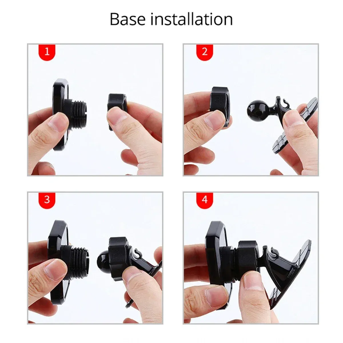 Support de téléphone magnétique pour voiture, finition soignée
