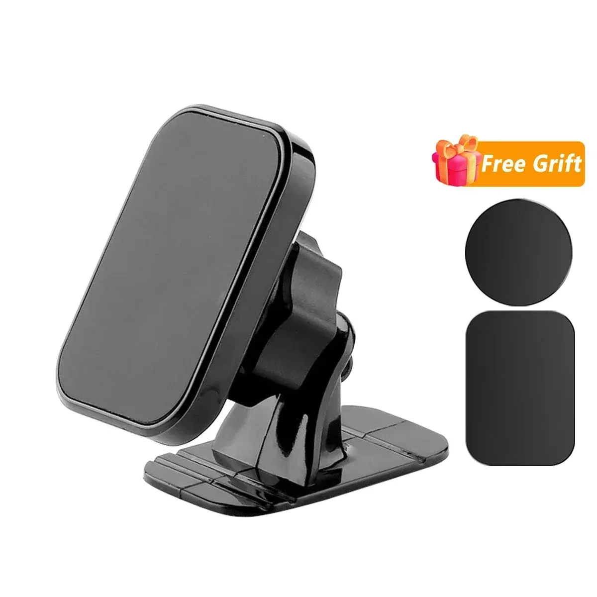 Support de téléphone magnétique pour voiture, support universel pour grille d'aération, aimant pour tableau de bord, support de téléphone portable compatible iPhone, Samsung et Xiaomi 7