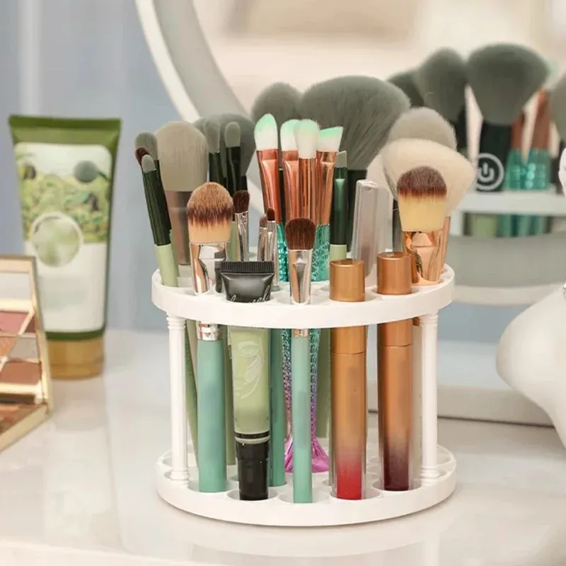 Support rotatif à 45 trous pour pinceaux de maquillage – Organisateur de rangement 2