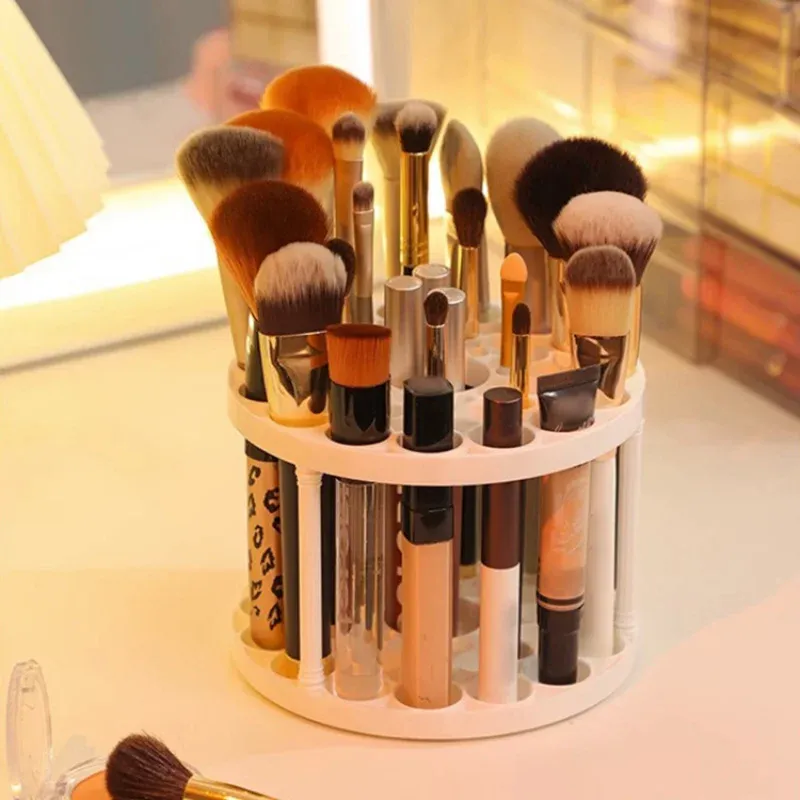 Support rotatif à 45 trous pour pinceaux de maquillage – Organisateur de rangement 5