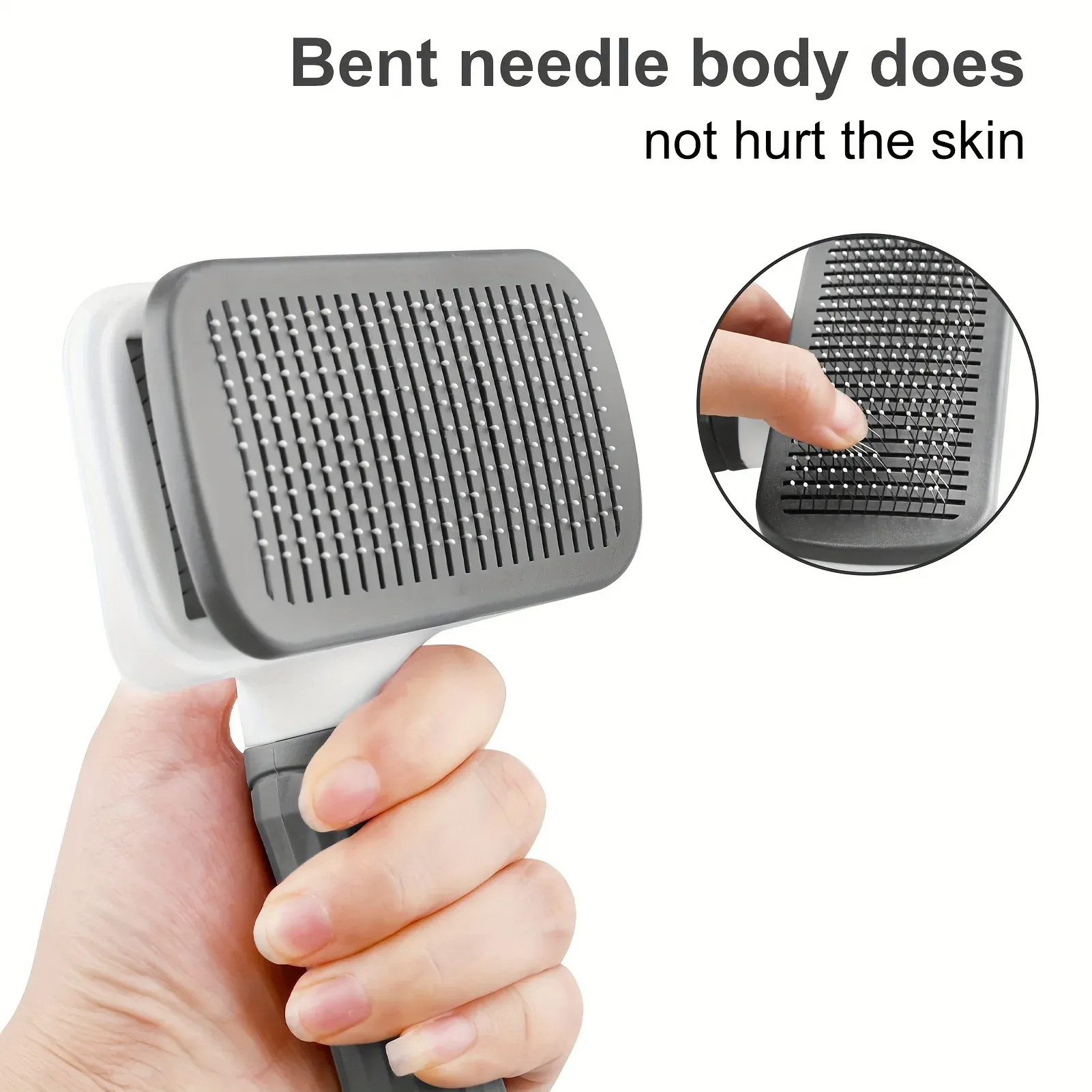 Peigne autonettoyant pour chiens et chats, brosse de toilettage anti-poils 6