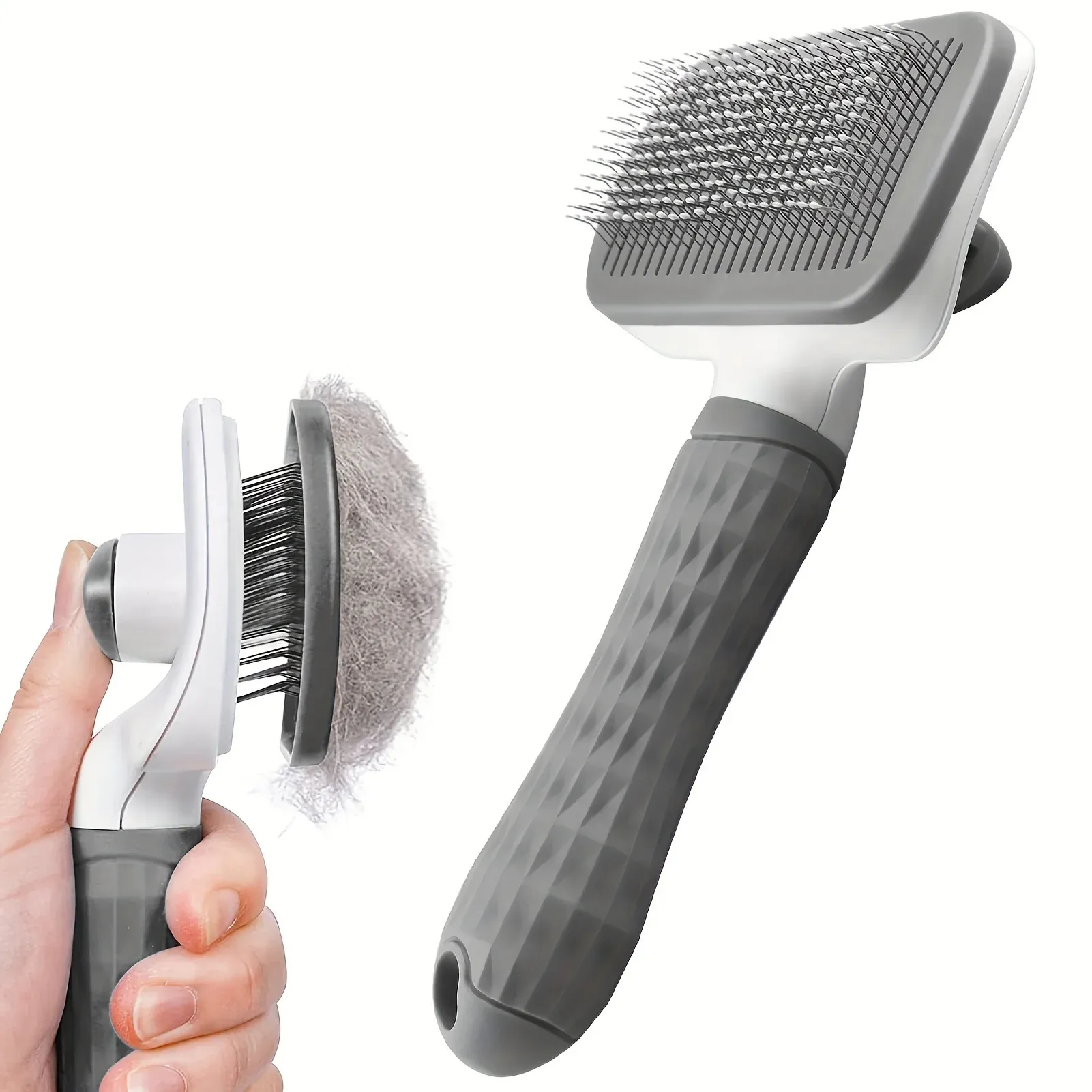 Peigne autonettoyant pour chiens et chats, brosse de toilettage anti-poils 7