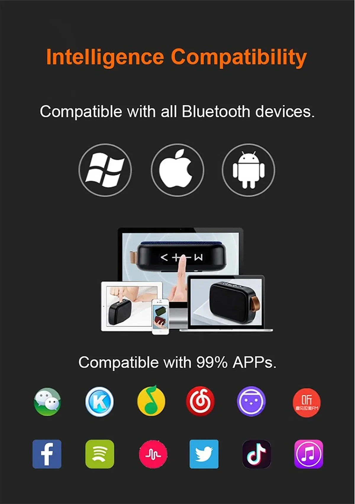 Détails de l'enceinte Bluetooth Mini Oxford