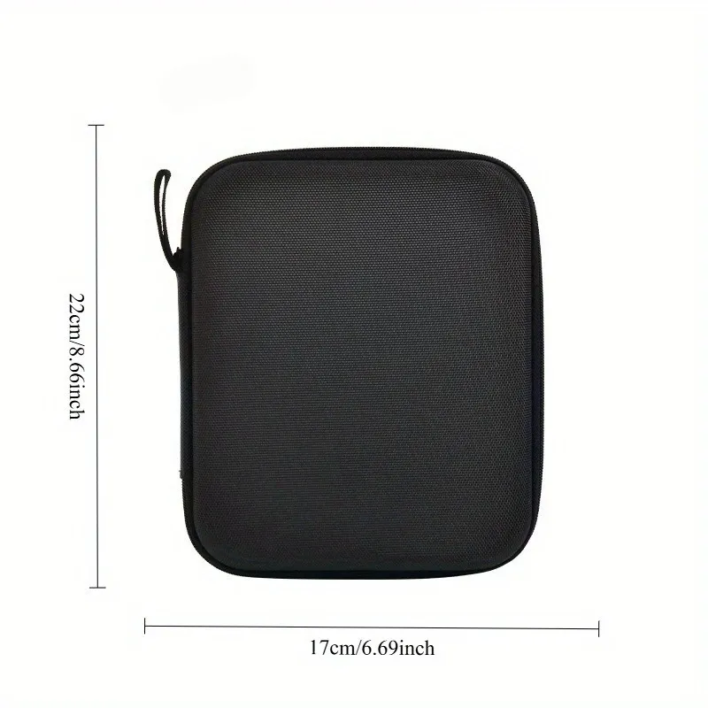 Étui à lunettes noir avec rangements séparés
