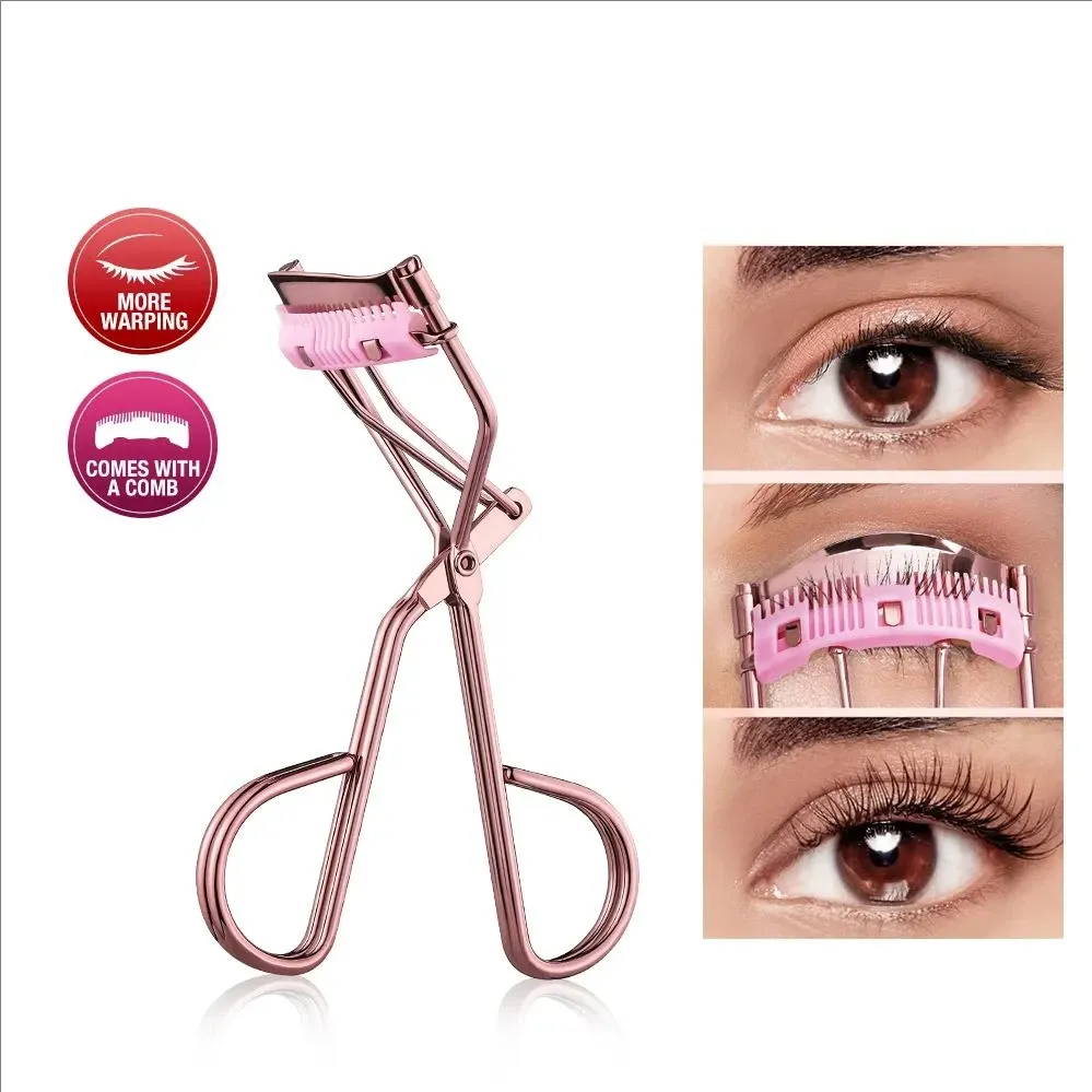 MJ Recourbe-cils professionnel or rose, compact et portable