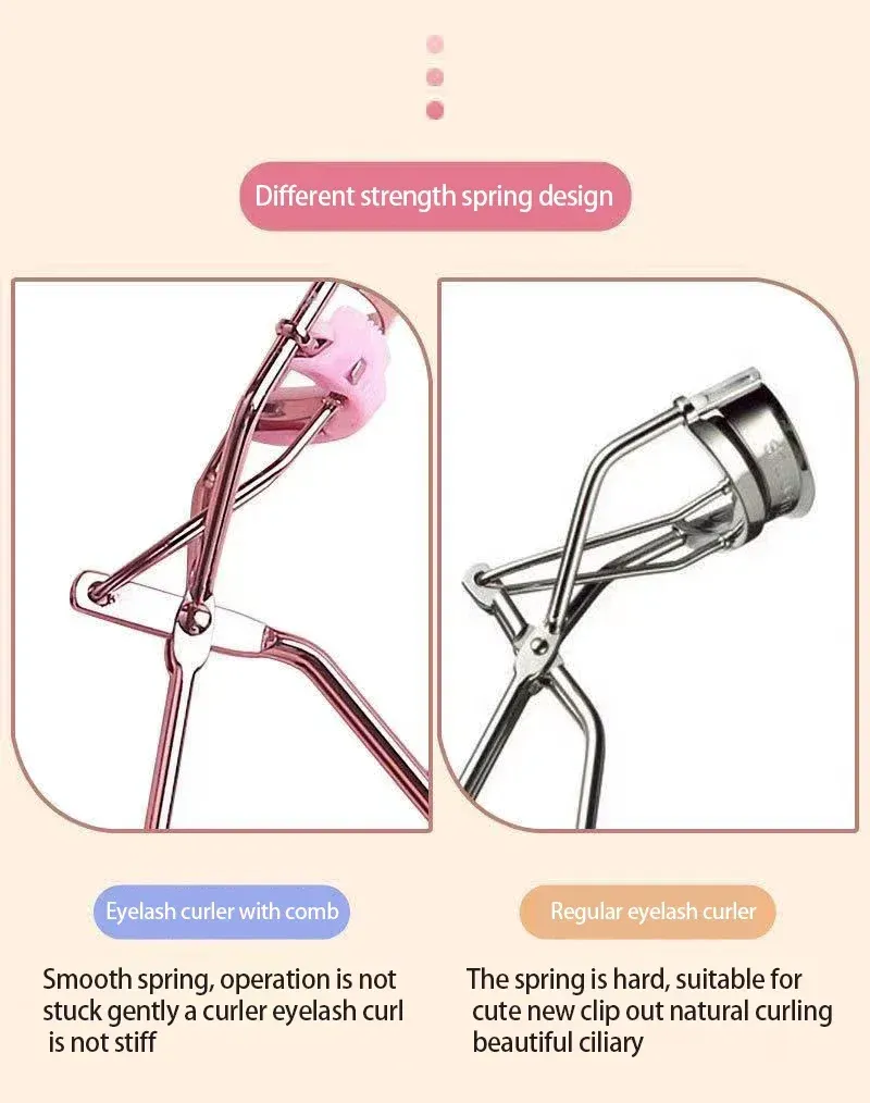 Recourbe-cils rose mise en valeur du regard
