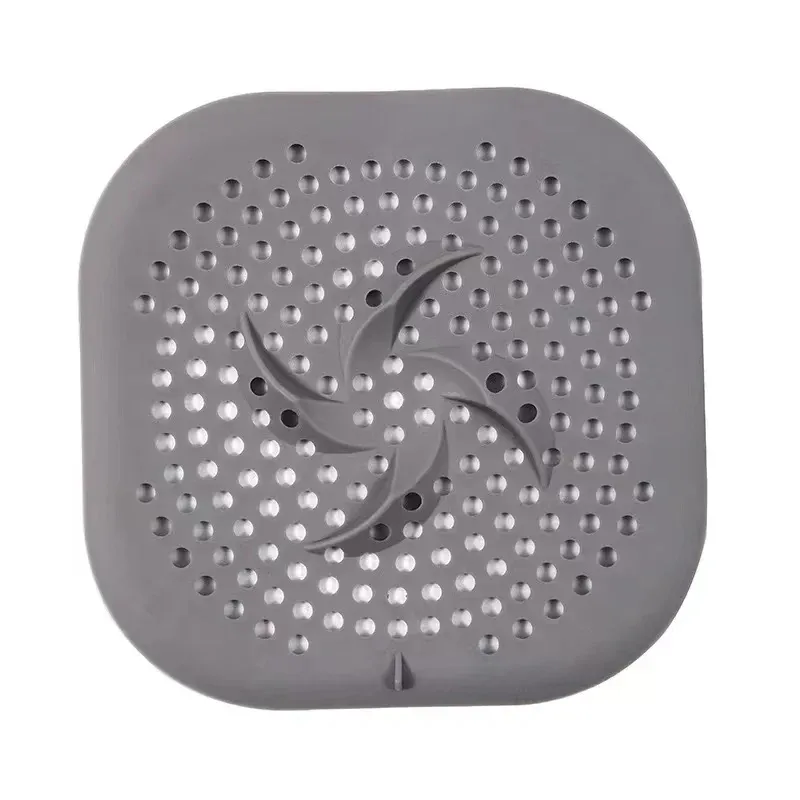 Couvercle de vidange de douche en silicone de 5,9 pouces avec ventouse, filtre à cheveux pour baignoire et évier 7
