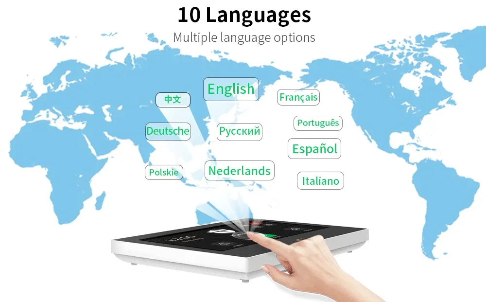 Choix de langues de l'interface