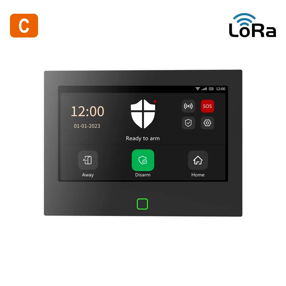Système d'alarme de sécurité Staniot LoRa 7 pouces, WiFi et 4G, compatible Tuya, kit anti-intrusion, portée de transmission 500 m, sirène intégrée 7