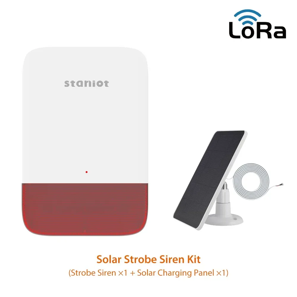 Système d'alarme de sécurité Staniot LoRa 7 pouces, WiFi et 4G, compatible Tuya, kit anti-intrusion, portée de transmission 500 m, sirène intégrée 11