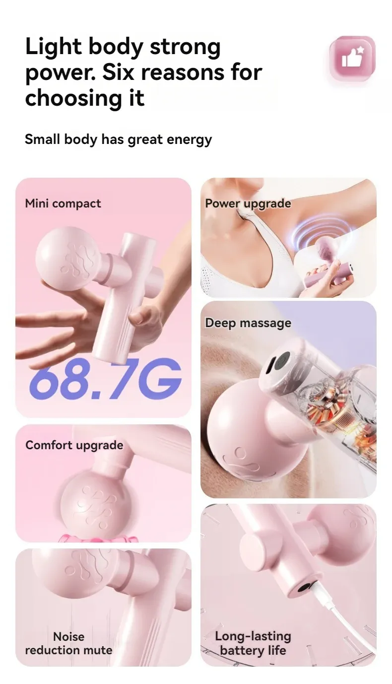 Design élégant du pistolet de massage