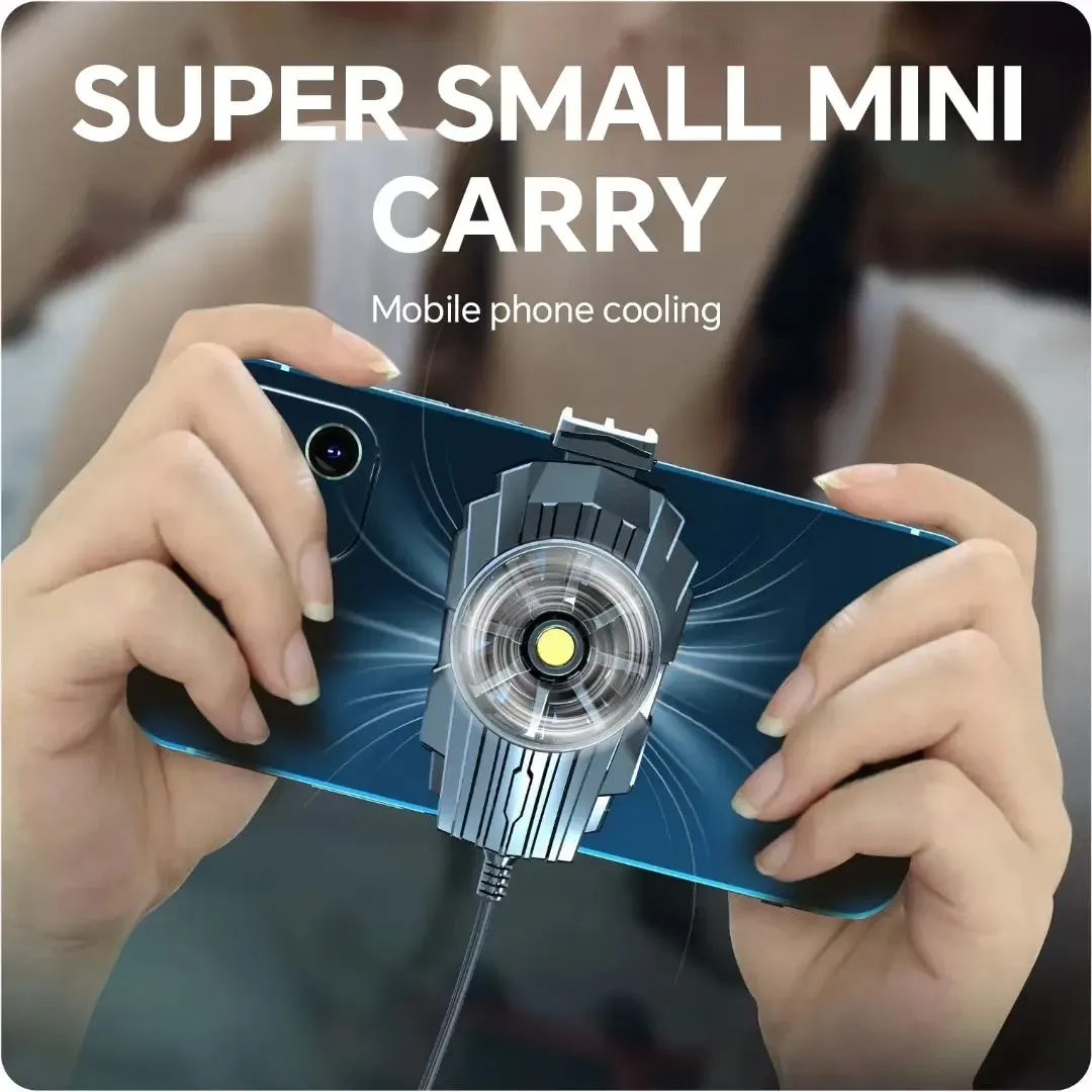 Mini ventilateur de refroidissement portable à alimentation USB pour smartphone de jeu, compatible Xiaomi, Samsung, Android et iPhone 3