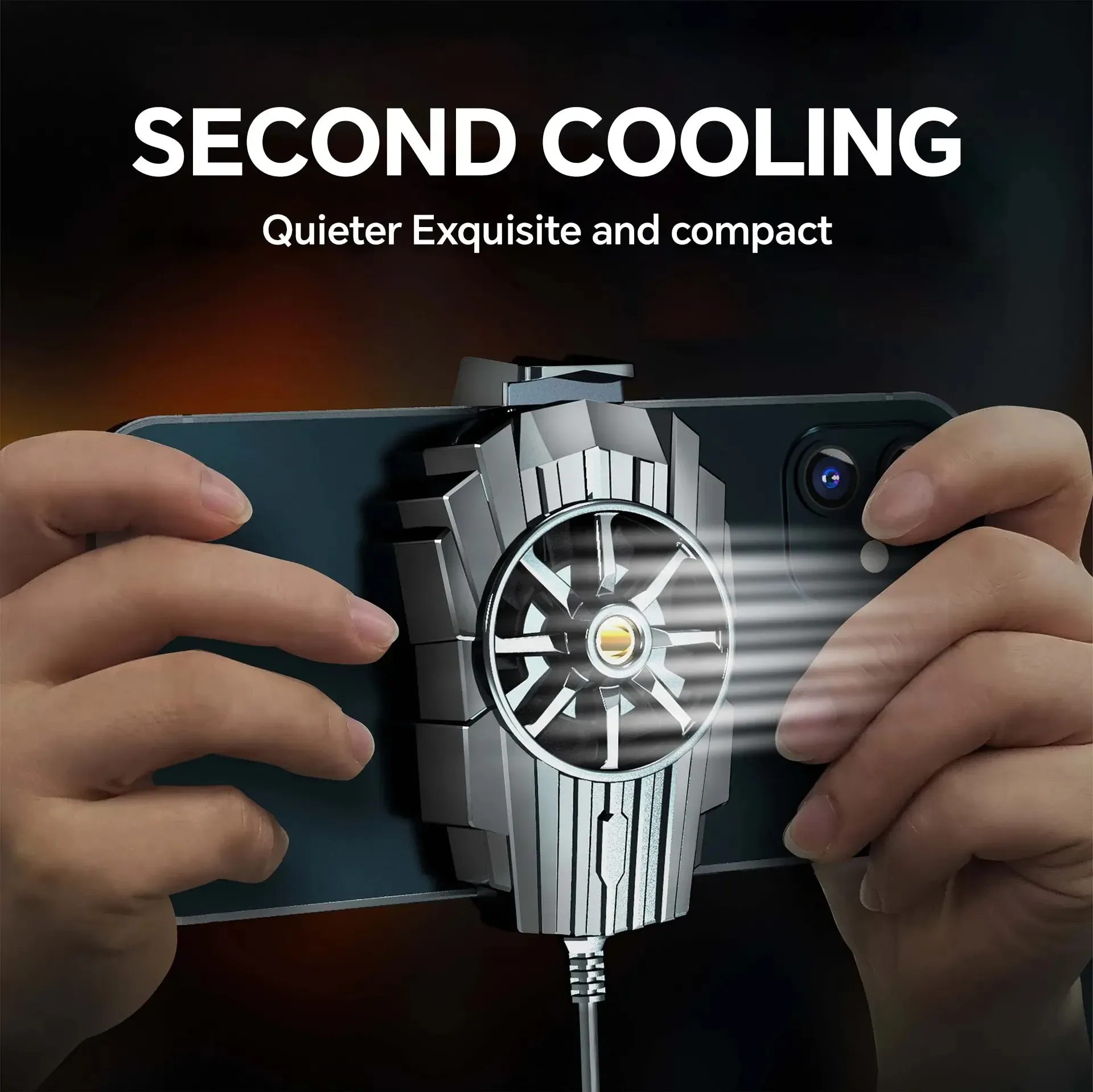 Mini ventilateur de refroidissement portable à alimentation USB pour smartphone de jeu, compatible Xiaomi, Samsung, Android et iPhone 4