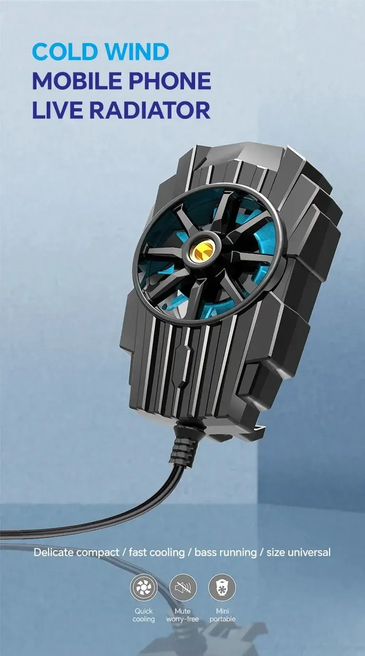 Ventilateur de refroidissement portable pour smartphone