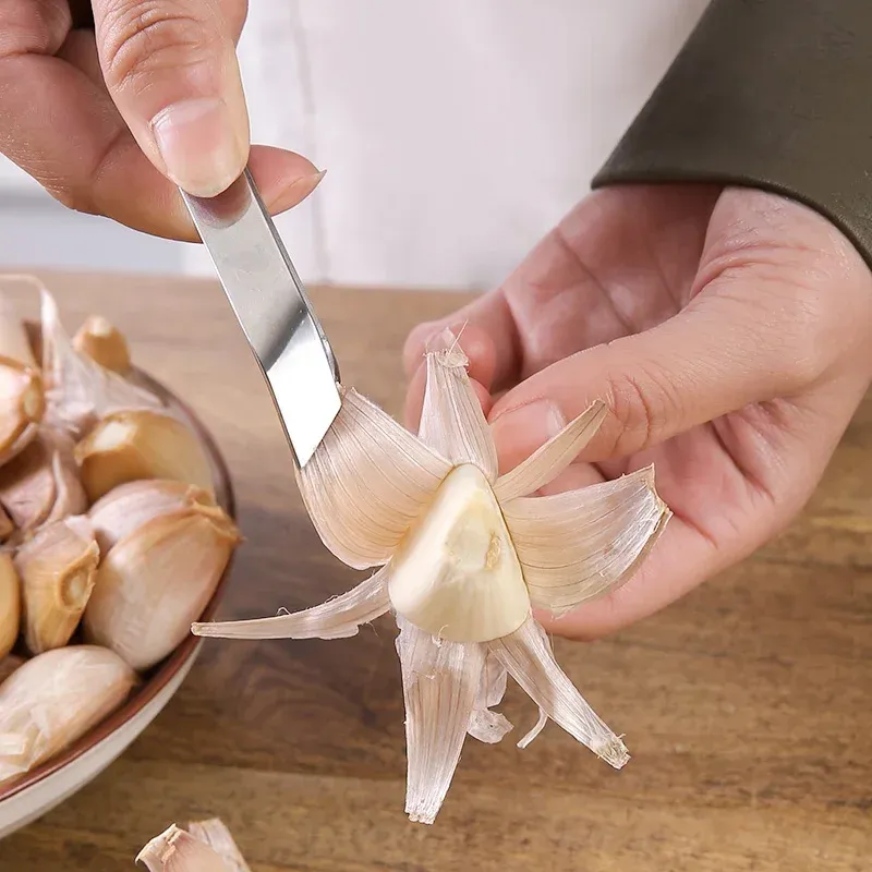 Éplucheur rapide en acier inoxydable, pince à épiler les poils de porc, pince à épiler manuelle, accessoires de cuisine, lot de 10 2