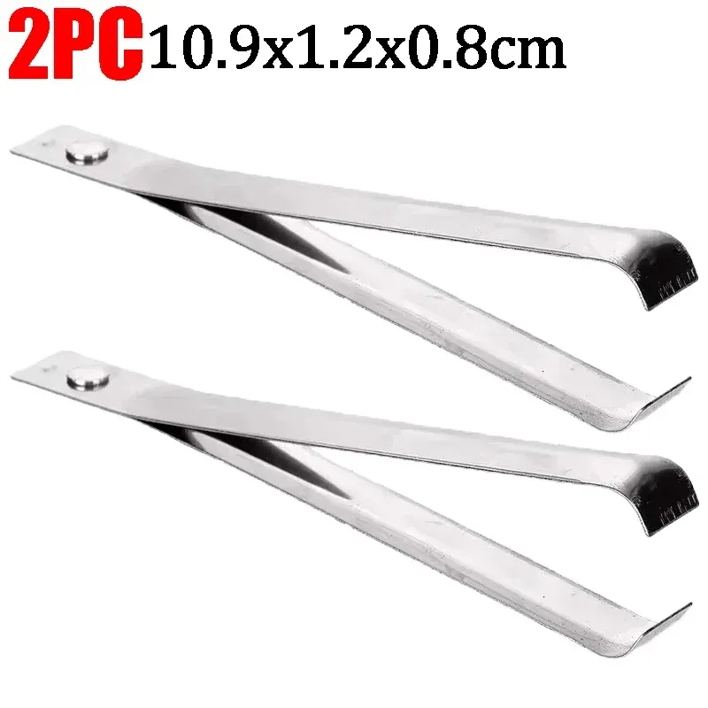 Éplucheur rapide en acier inoxydable, pince à épiler les poils de porc, pince à épiler manuelle, accessoires de cuisine, lot de 10 10