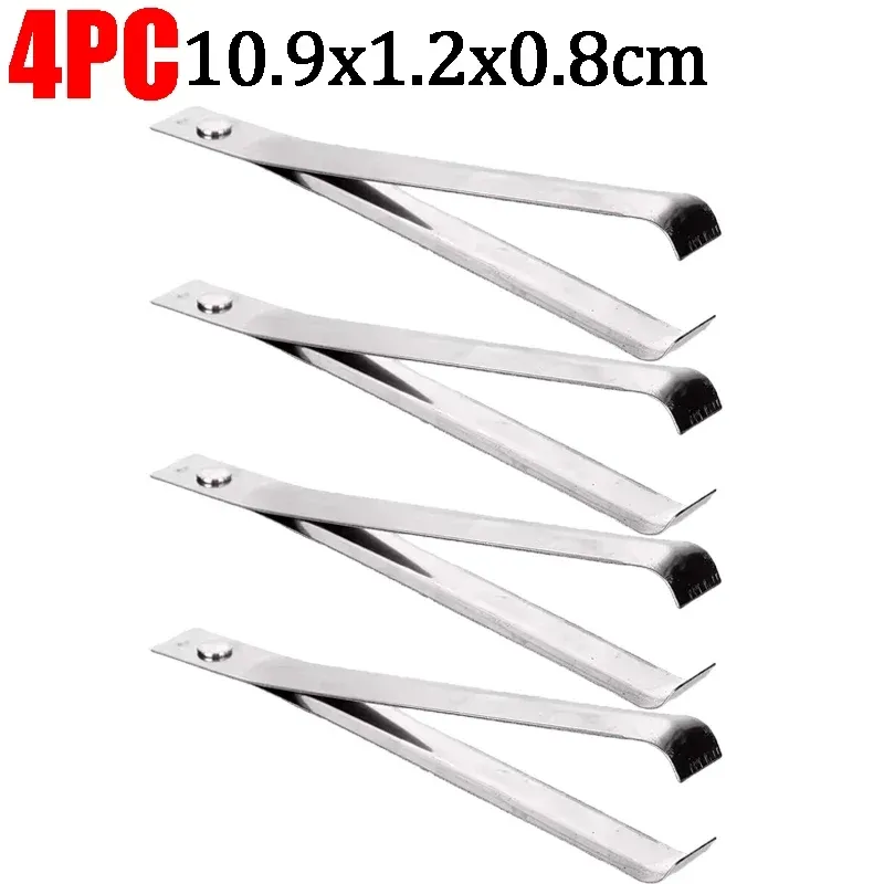Éplucheur rapide en acier inoxydable, pince à épiler les poils de porc, pince à épiler manuelle, accessoires de cuisine, lot de 10 7