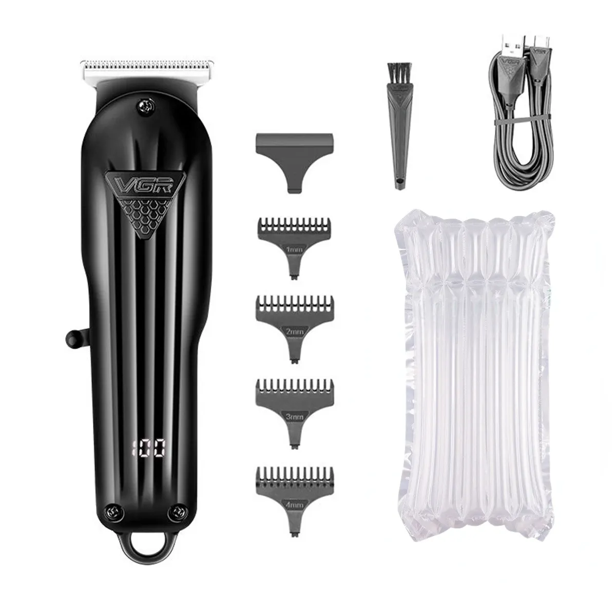 VGR Tondeuse à cheveux professionnelle pour homme, tondeuse électrique sans fil avec affichage numérique, modèle V-282 9