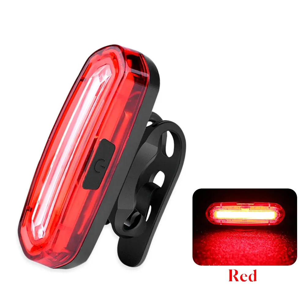 Feu arrière LED rouge rechargeable par USB pour VTT 7