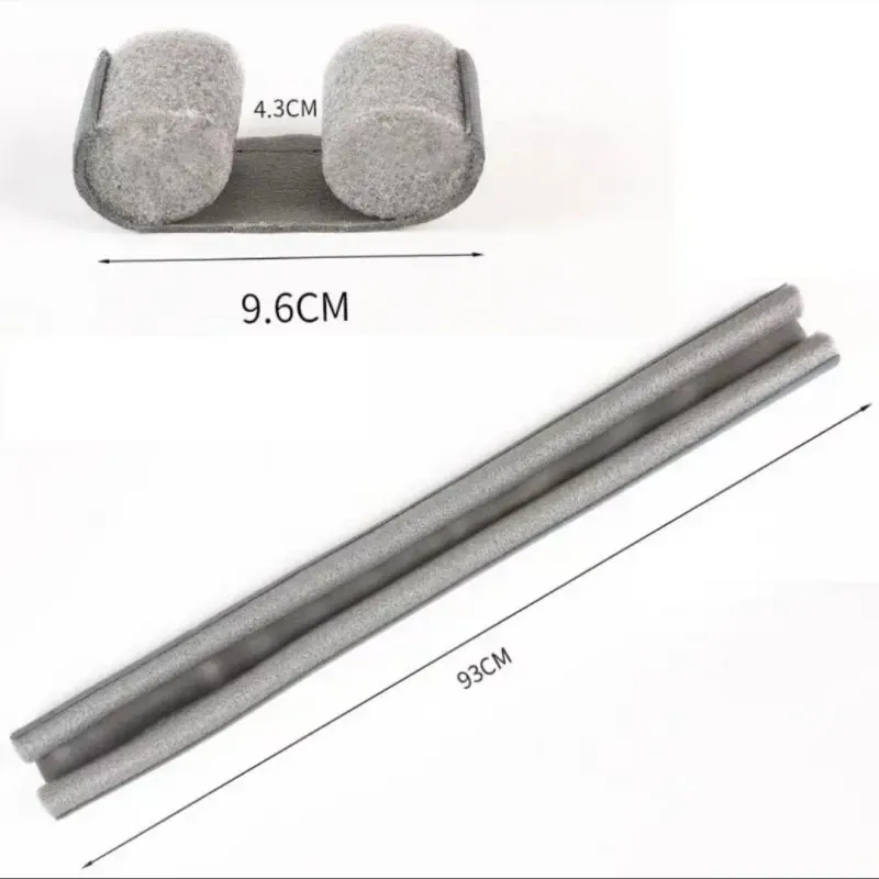Lot de 2 joints d'étanchéité flexibles pour bas de porte, bande de fermeture inférieure anti-froid et anti-intempéries 5