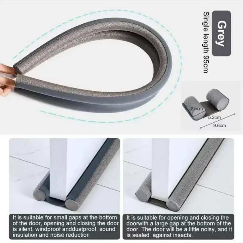Joint d'étanchéité flexible pour sous-porte, vue de profil
