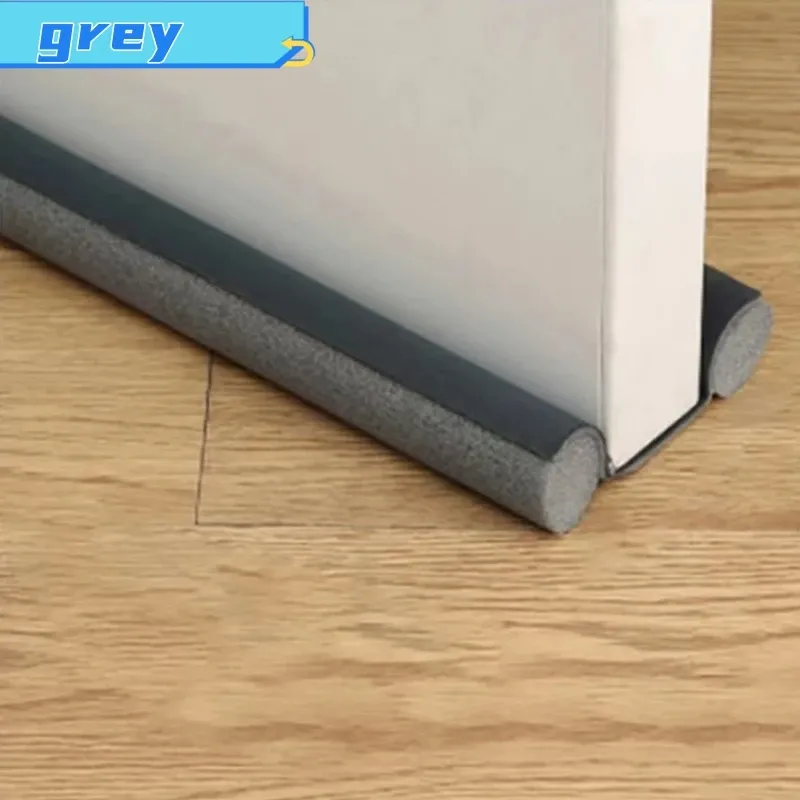 Lot de 2 joints d'étanchéité flexibles pour bas de porte, bande de fermeture inférieure anti-froid et anti-intempéries 8