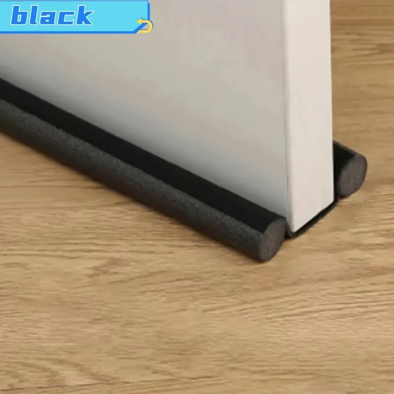 Lot de 2 joints d'étanchéité flexibles pour bas de porte, bande de fermeture inférieure anti-froid et anti-intempéries 10