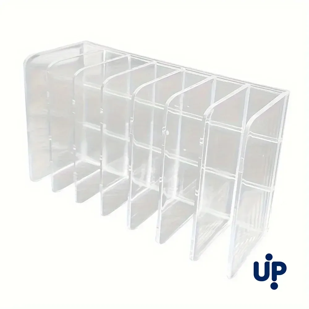 Organisateur de cosmétiques transparent à 7 compartiments, support de maquillage multifonctionnel pour la maison, le bureau, la salle de bain et la coiffeuse 7