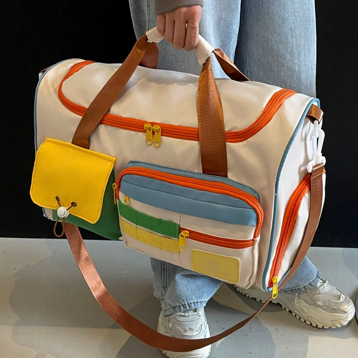 Détail du sac de sport