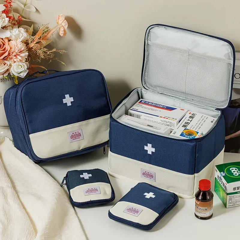 Pochette de rangement portable pour médicaments et pilules, mini trousse de premiers secours de voyage 6