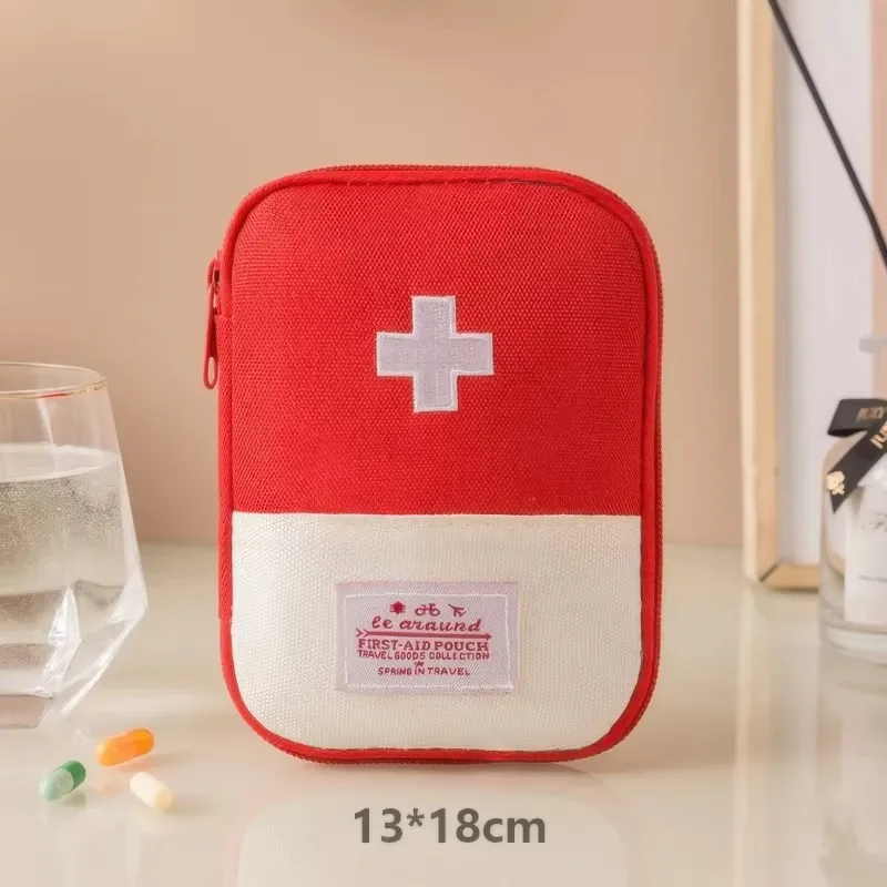 Pochette de rangement portable pour médicaments et pilules, mini trousse de premiers secours de voyage 8
