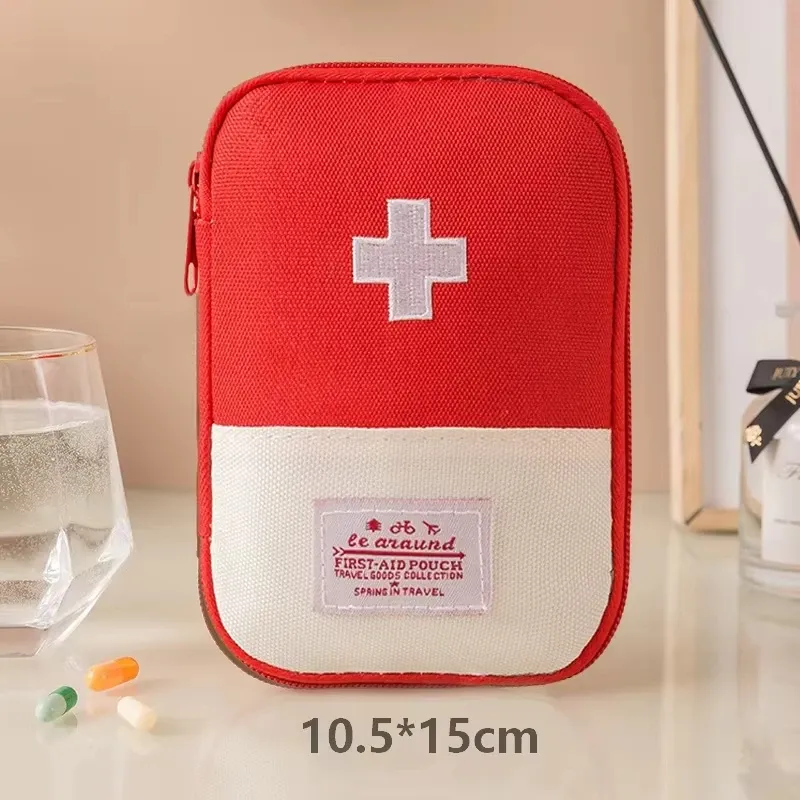 Pochette de rangement portable pour médicaments et pilules, mini trousse de premiers secours de voyage 13