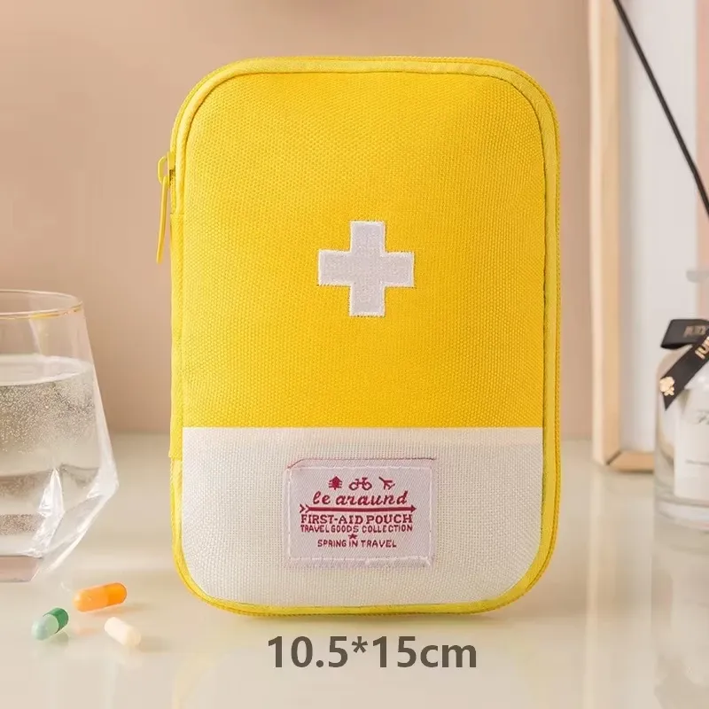 Pochette de rangement portable pour médicaments et pilules, mini trousse de premiers secours de voyage 14