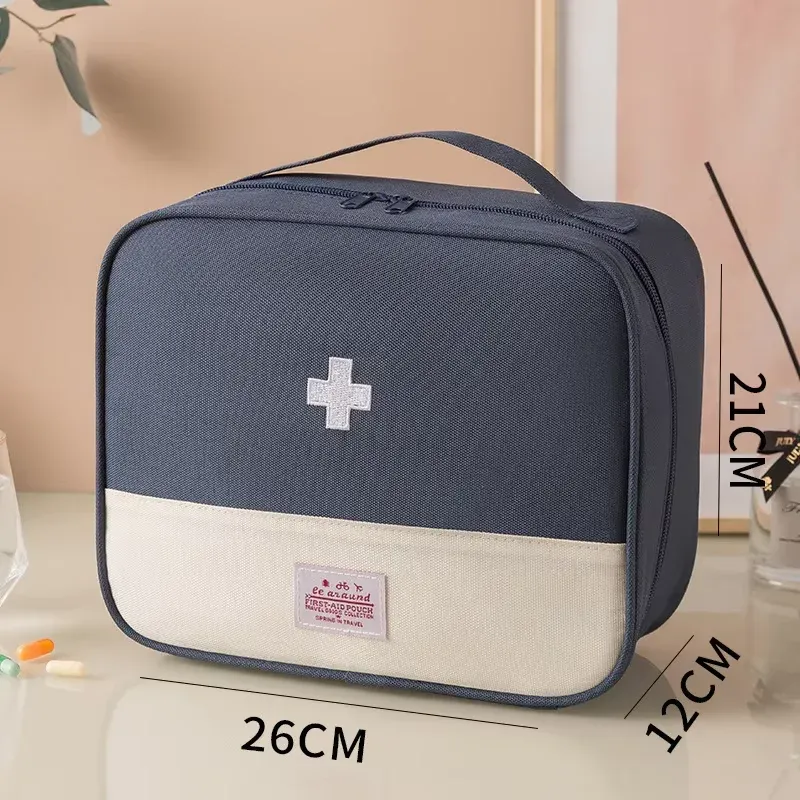 Pochette de rangement portable pour médicaments et pilules, mini trousse de premiers secours de voyage 18