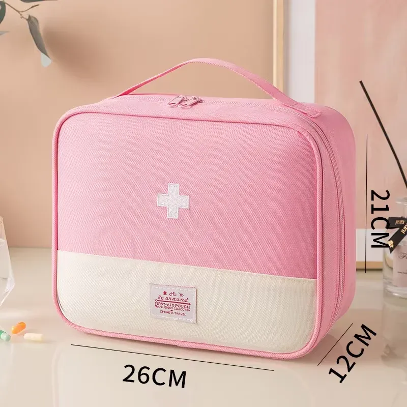 Pochette de rangement portable pour médicaments et pilules, mini trousse de premiers secours de voyage 23