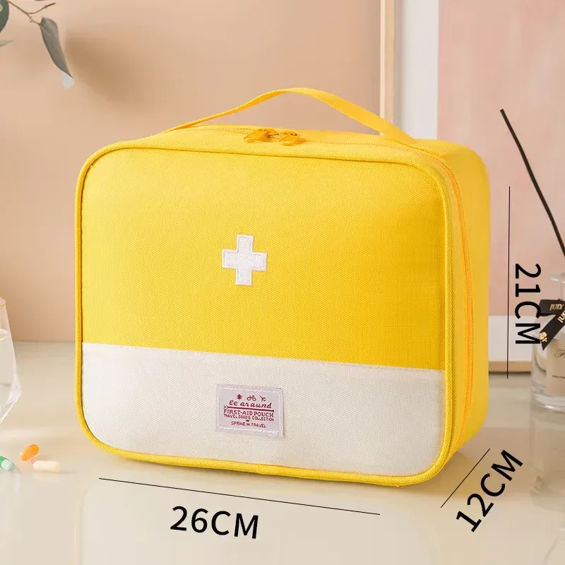 Pochette de rangement portable pour médicaments et pilules, mini trousse de premiers secours de voyage 22