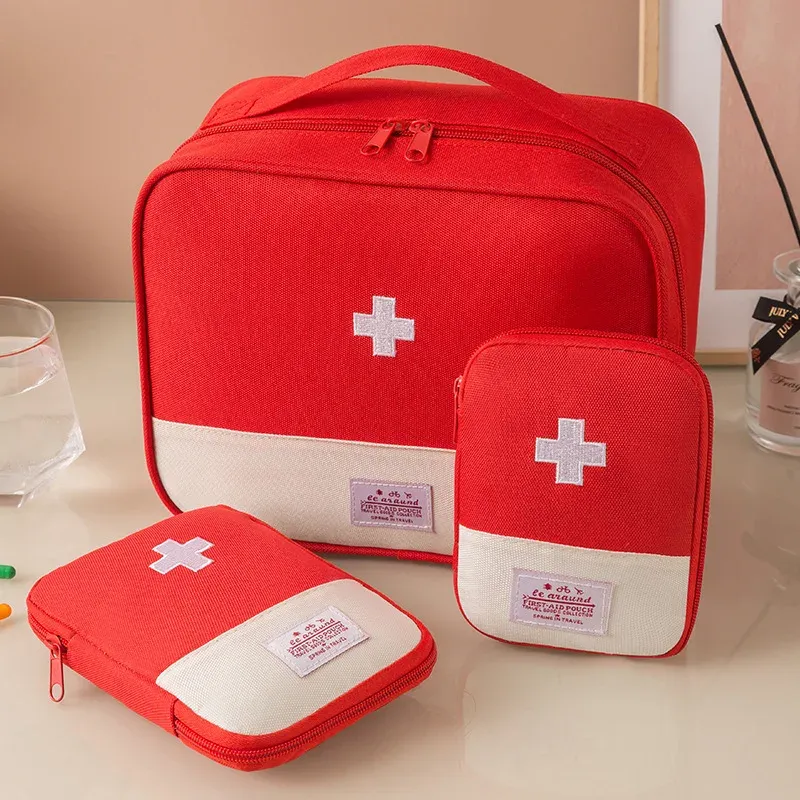 Pochette de rangement portable pour médicaments et pilules, mini trousse de premiers secours de voyage 25