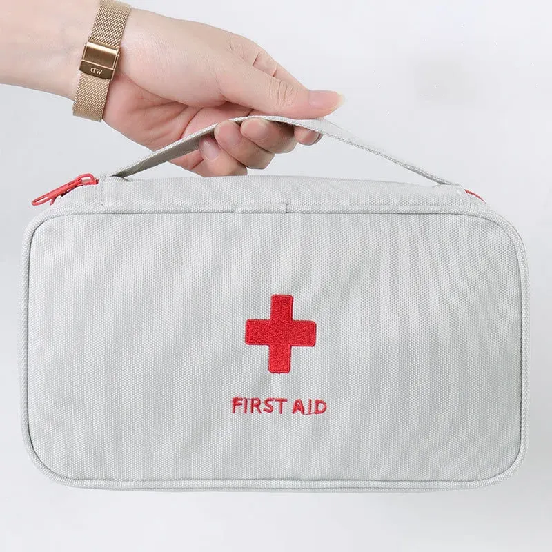 Pochette de rangement portable pour médicaments et pilules, mini trousse de premiers secours de voyage 15