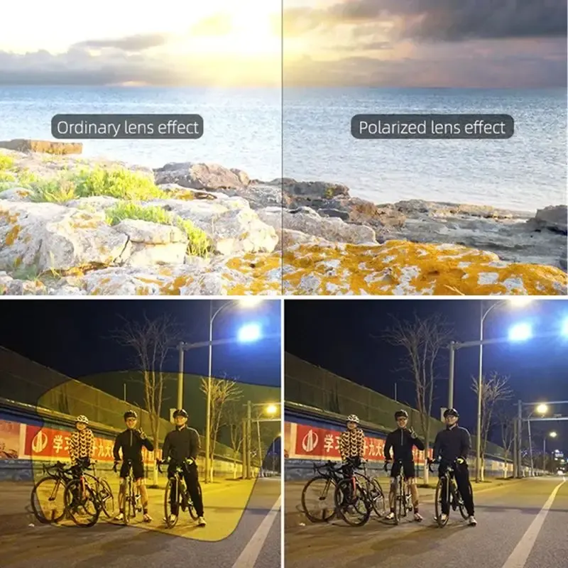 ROCKBROS Lunettes de soleil photochromiques polarisées pour le cyclisme et le sport, protection UV 3