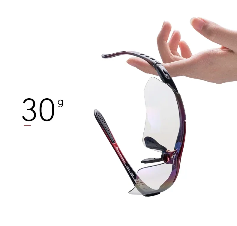 Lunettes ROCKBROS en mouvement