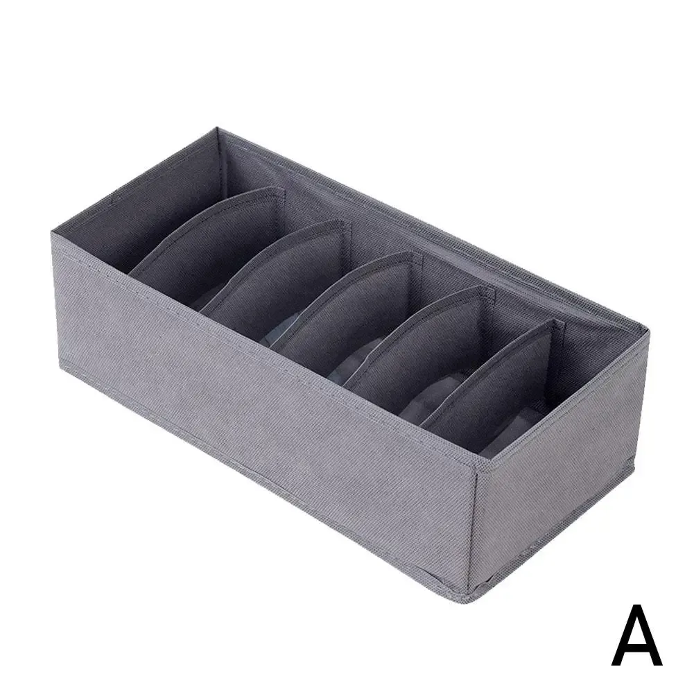 Organisateurs de tiroirs pliables en tissu pour sous-vêtements, avec séparateurs pour soutiens-gorge, slips et chaussettes 10