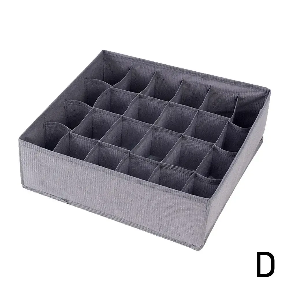 Organisateurs de tiroirs pliables en tissu pour sous-vêtements, avec séparateurs pour soutiens-gorge, slips et chaussettes 7