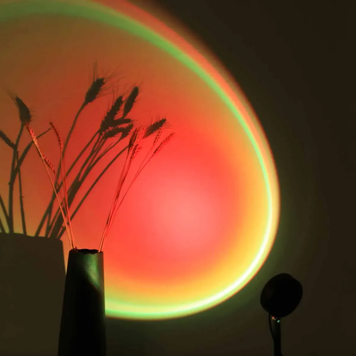 Lumière colorée sur le plafond