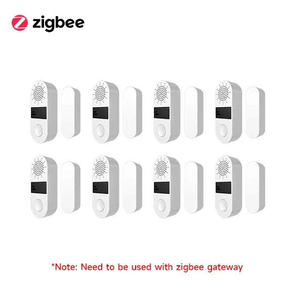 Capteur de porte et fenêtre Tuya WiFi/Zigbee, alarme sonore et lumineuse 130 dB, détecteur sans fil compatible application SmartLife et Google Home 10